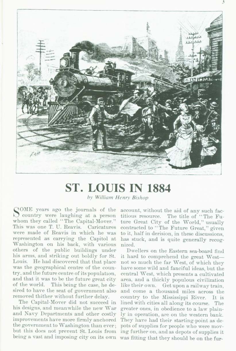 SAINT LOUIS IN 1884: "the future great city of the world". vist0024c
